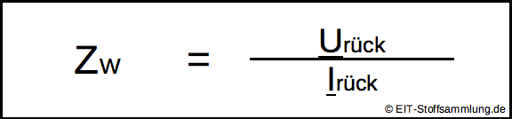 Wellenwiderstand verlustlose Leitung (Zw)