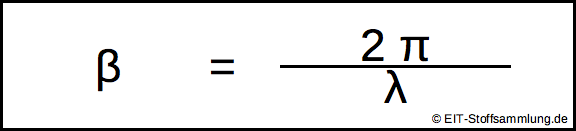Wellenzahl / Phasenkoeffizient