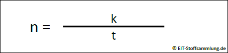 Rotationsbewegung - Drehzahl (Anzahl der Umdrehungen / Zeitabschnitt)