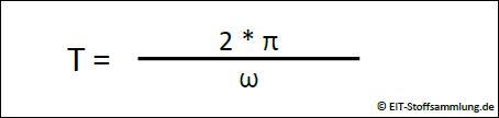 Rotationsbewegung - Periode der Kreibewegung ( (2 * Π) / ω)