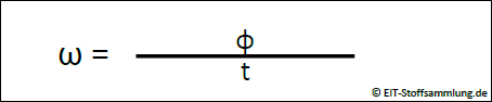 Rotationsbewegung - Winkelgeschwindigkeit (Bogenmaß / Zeit)