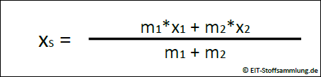 Schwerpunkt - Zweiteilchensystem (Berechnung des Schwerpunkts)