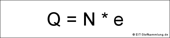 Gesamtladungsmenge (Q = N · e)